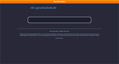 Desktop Screenshot of efa-sprachschule.de